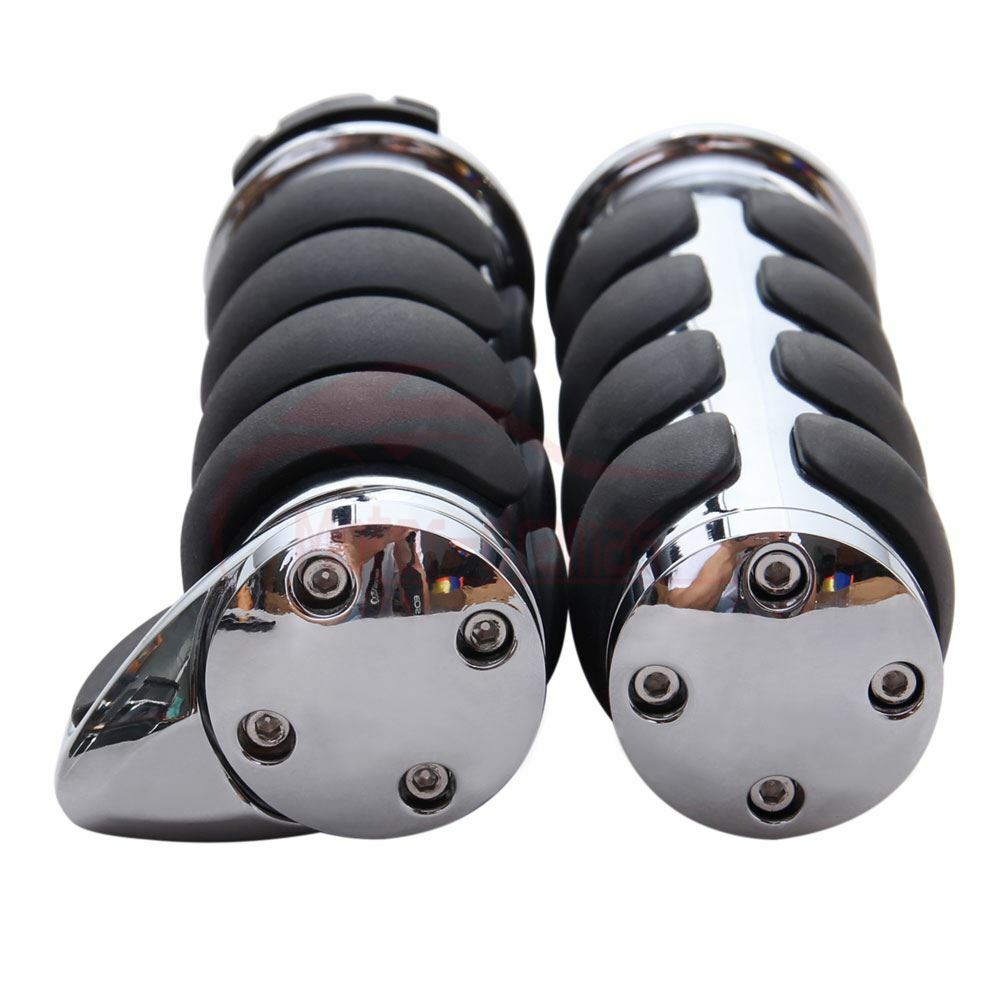 Motorcycle Handle Bar Hand Grips 1″ For Honda VTX1300 VTX1800 Sabre VT 1100 1300