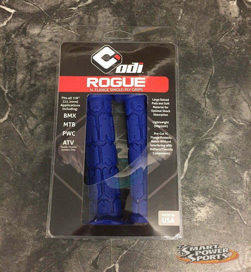 ODI Rogue ATV Handlebar Grips -BLUE- Yamaha Blaster Warrior Banshee – MADE IN US