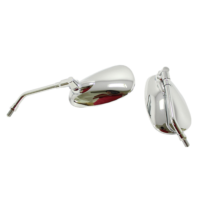 Motorcycle Side Mirrors 10MM Chrome For KAWASAKI Vulcan VN 900 CUSTOM & CLASSIC