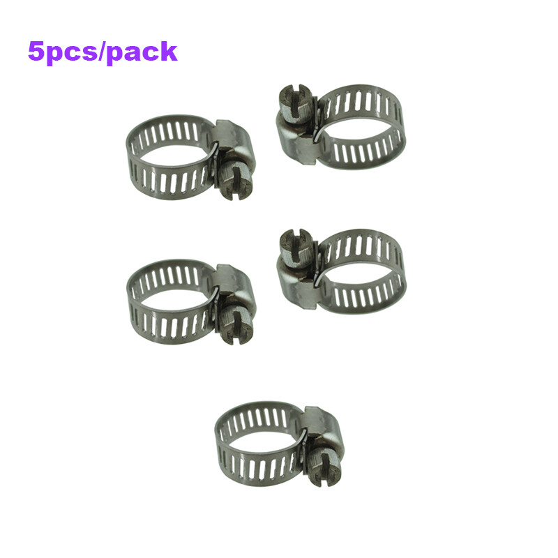 10mm-16mm Stainless Steel Fuel Hose Pipe Clamps Clips 1/4″-5/8″ For Dirt Bike