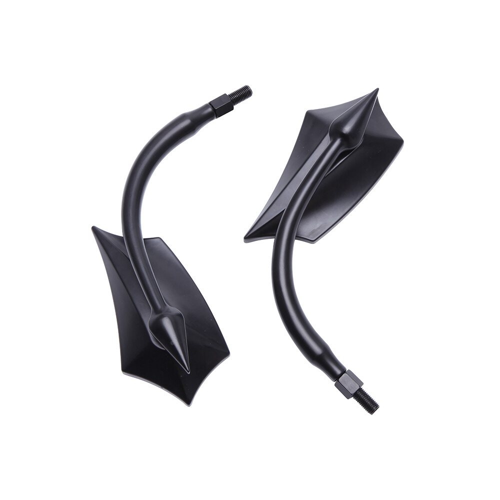 Black Motorcycle Mirrors For Harley Touring Street Glide Road King Softail XL883