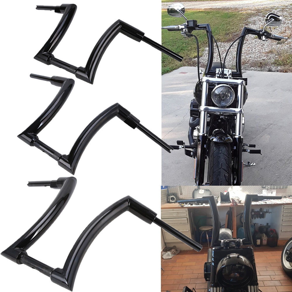 Handlebar 12″ 14″ 16″ Rise DNA Monster 2”Hanger Bars For Harley Touring Softail