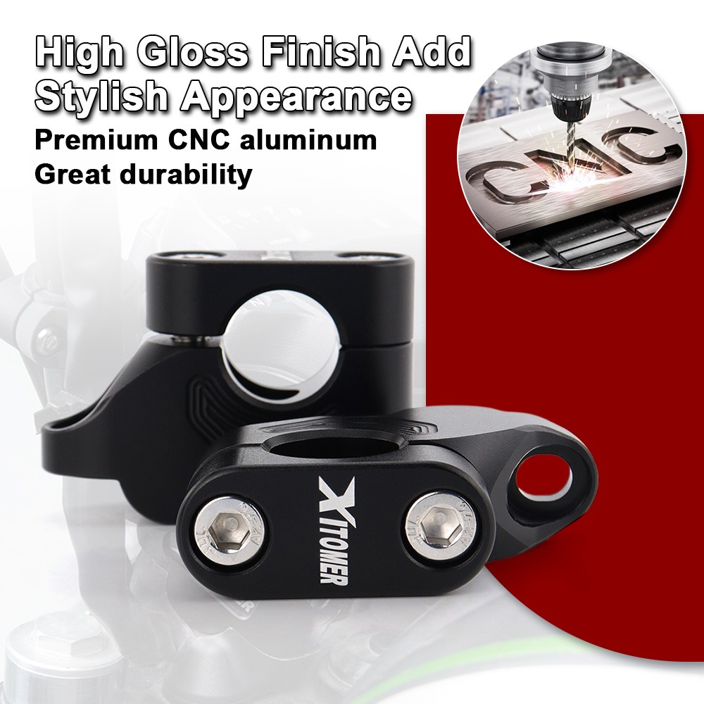 22mm 7/8″ Offset Handlebar Clamp Riser Fit For Honda Grom MSX125 ST1100 CRF125F