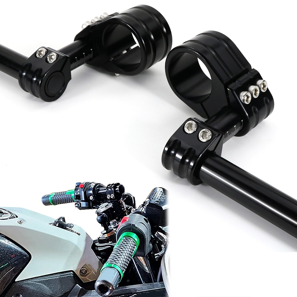 50mm Handlebar Adjustable Clip-On Aftermarket Fit For Honda Yamaha Ducati Suzuki