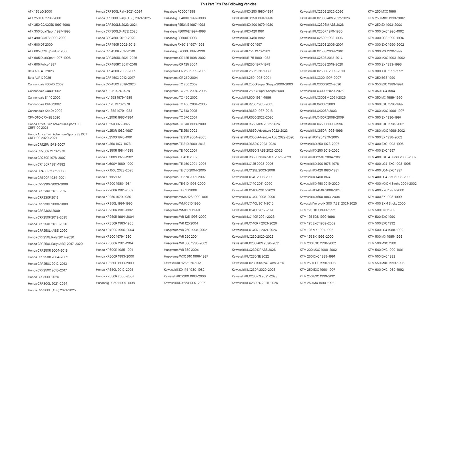 Tusk 19-1623 T-10 Aluminum 7/8″ Handlebar CR Mid Bend Black