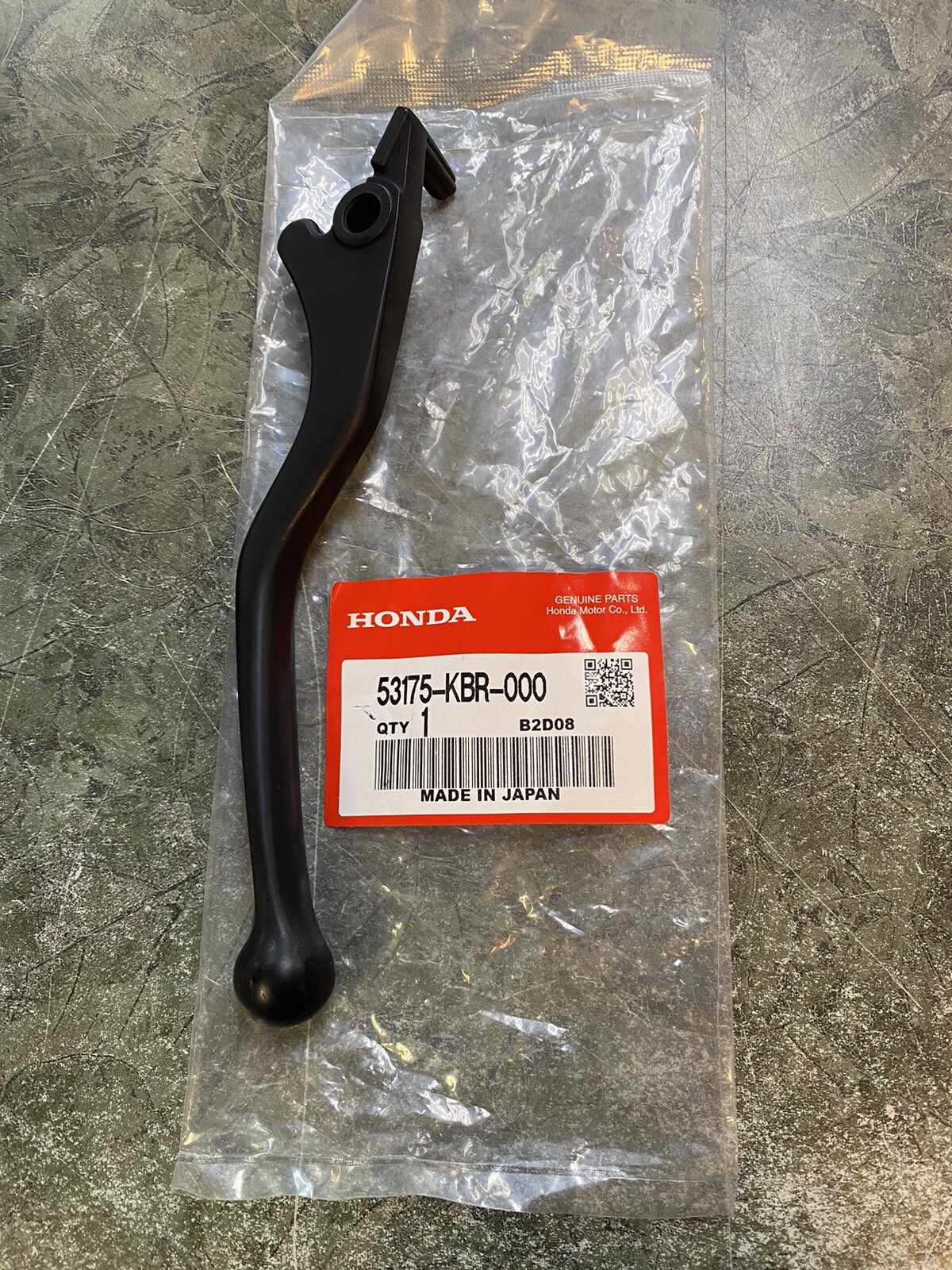 Genuine OEM Honda Right Hand Brake Lever XR650L, 1991-1996 XR250L 53175-KBR-000