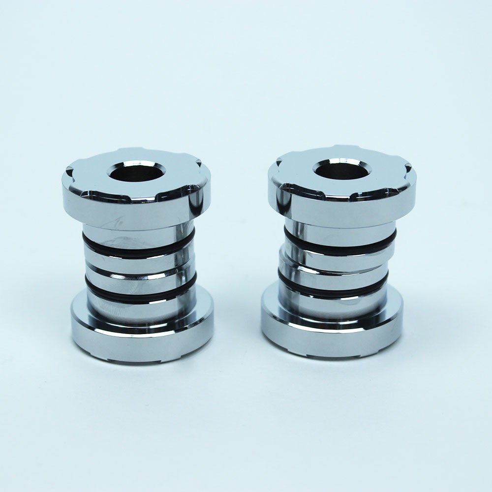 Aluminium 4PCS Chrome Handlebar Riser Bushings For Harley 97-03 XL 86-17 Softail