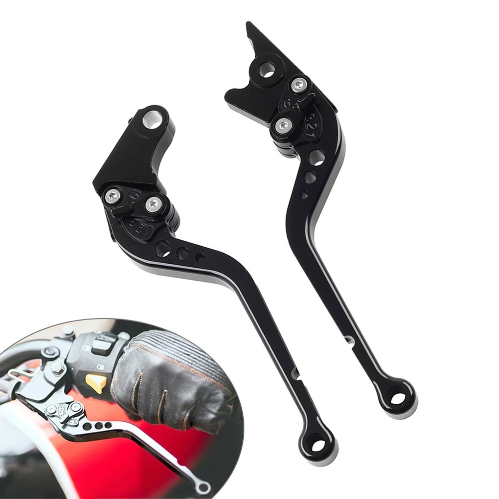 CNC Adjust Long Brake Clutch Levers For BMW R1200GS 04–12 R1200GS ADV 06-13 Blk