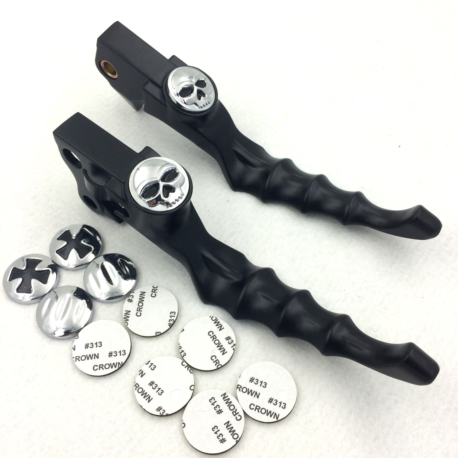 Brake Clutch Hand Lever For Sportster 1200 883 Black Levers Chrome Zumbie Cross