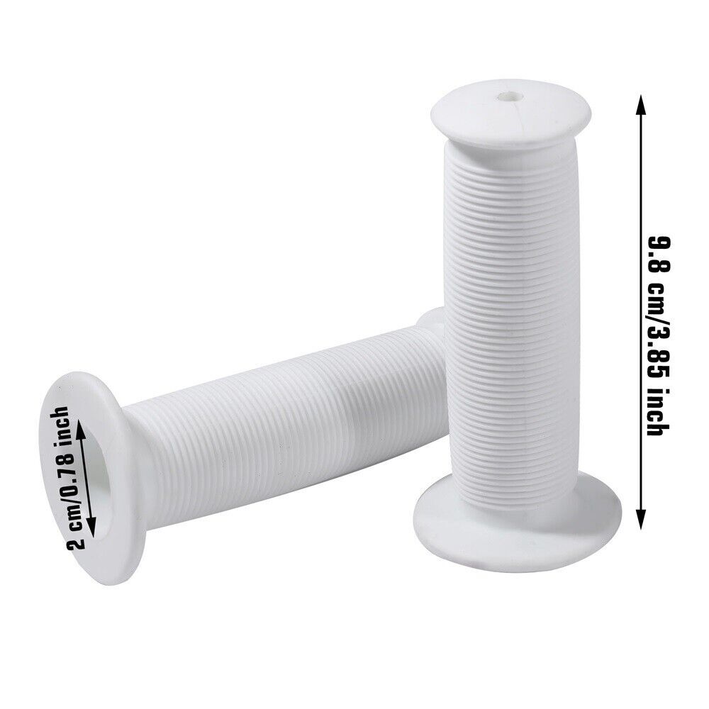 2pcs Motorcycle Scooter Bicycle Anti-Slip Soft Rubber Handlebar Hand Grip Cover