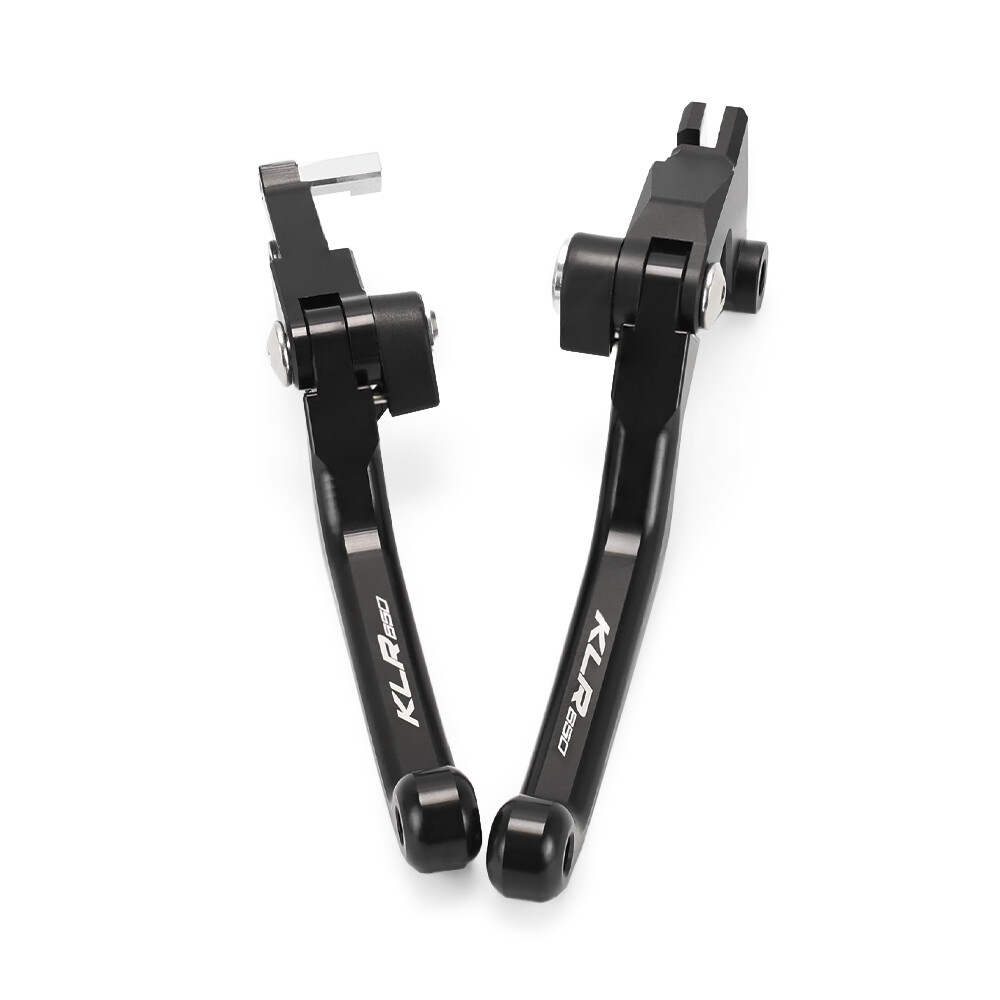 Anodized Pivot Brake Clutch Levers For KAWASAKI KLR 650 KLR650 2008-2024 Black