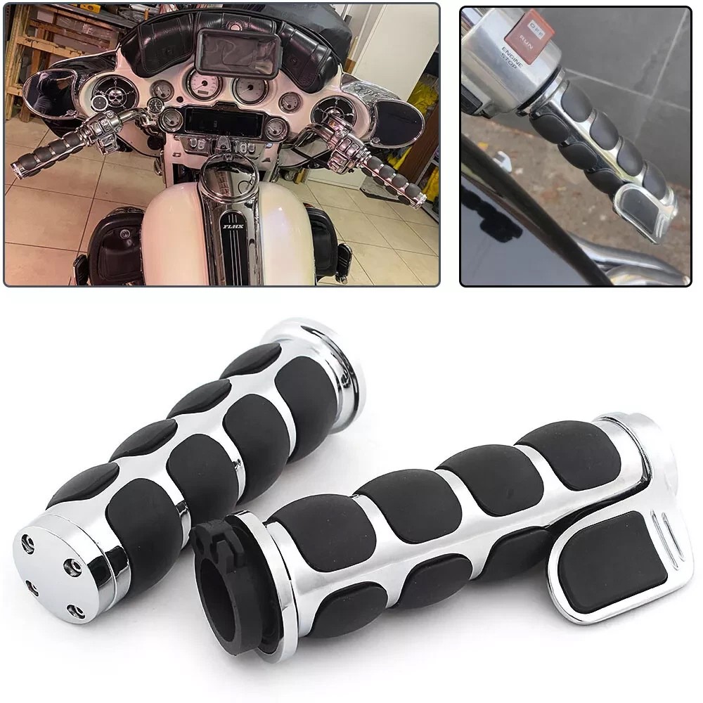 1″ Motorcycle Handle Bar Hand Grips for Yamaha V-Star 650 XVS650A Classic 99-06