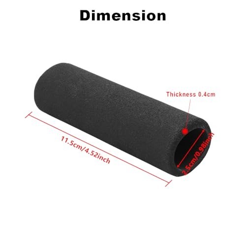2 Pcs Motorcycle Foam Hand Grips Covers, 25 mm/0.98 Inch Universal Anti Slip