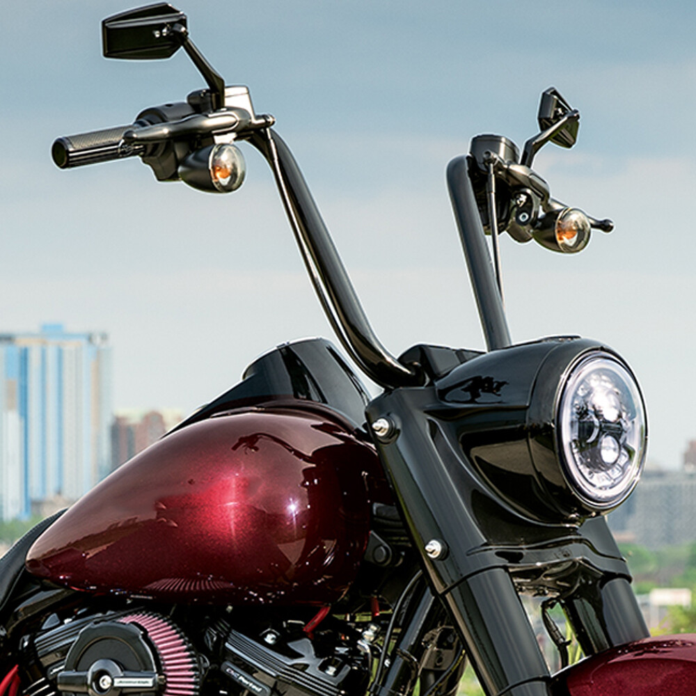 Rise 12″ 14″ 16″ 18″ APE Hanger Handlebar 1-1/4″ DNA Monster Fat Bars For Harley