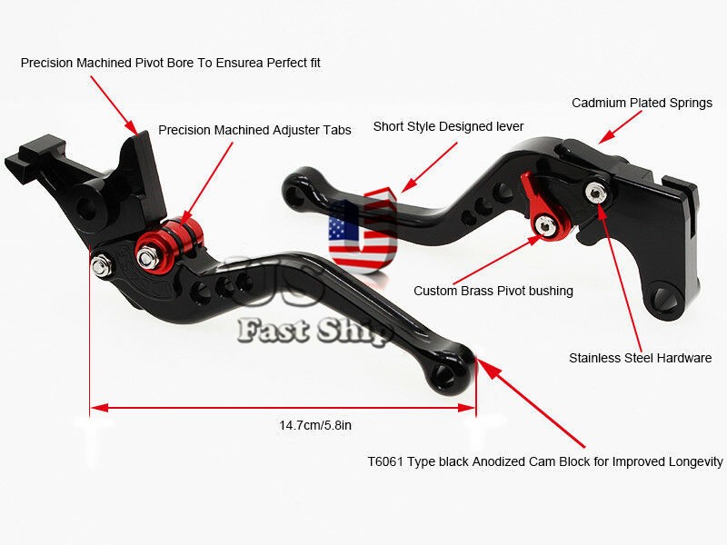 For Honda Z125 MONKEY 2018-2025 2024 2023 CNC Silver Short Brake Clutch Levers