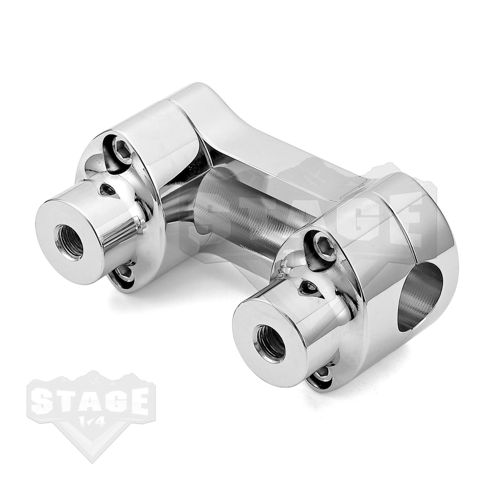 MOFUN 2″ Risers 1″ Handlebar Clamp For Harley Dyna Sportster Softail FLS FLSTC