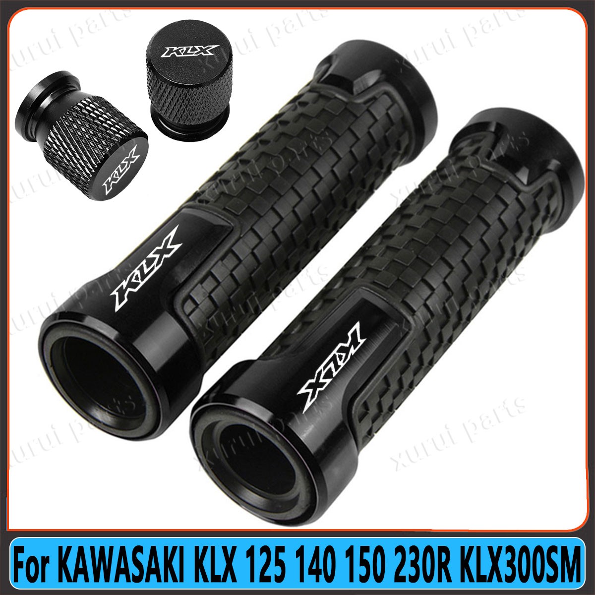 CNC None-Slip Handlebar Handl Grips For KAWASAKI KLX 125 140 150 230R KLX300SM