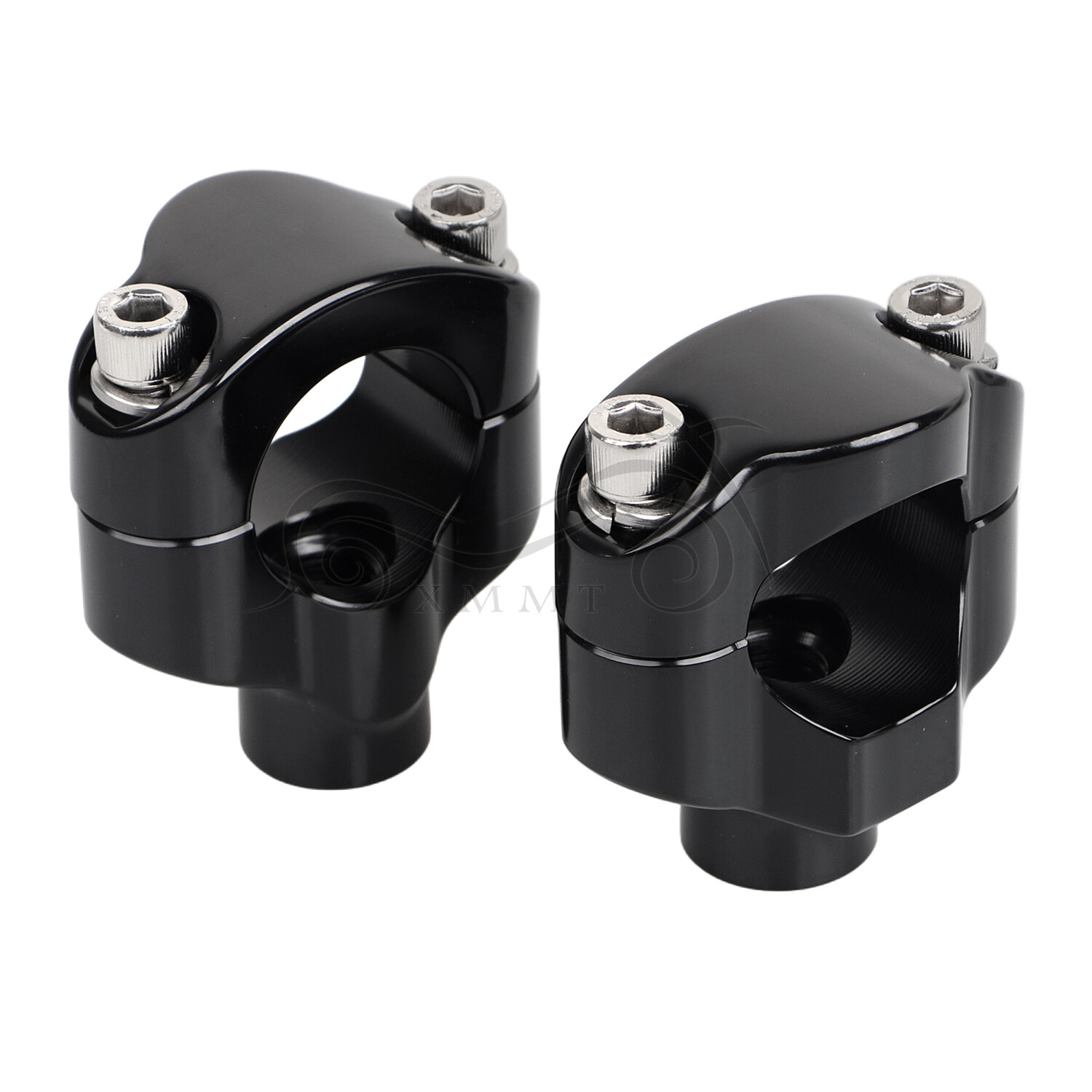 1 1/2″ Tall Handlebar Risers Clamps For Harley 1-1/4″ Bars Softail Motorcycle