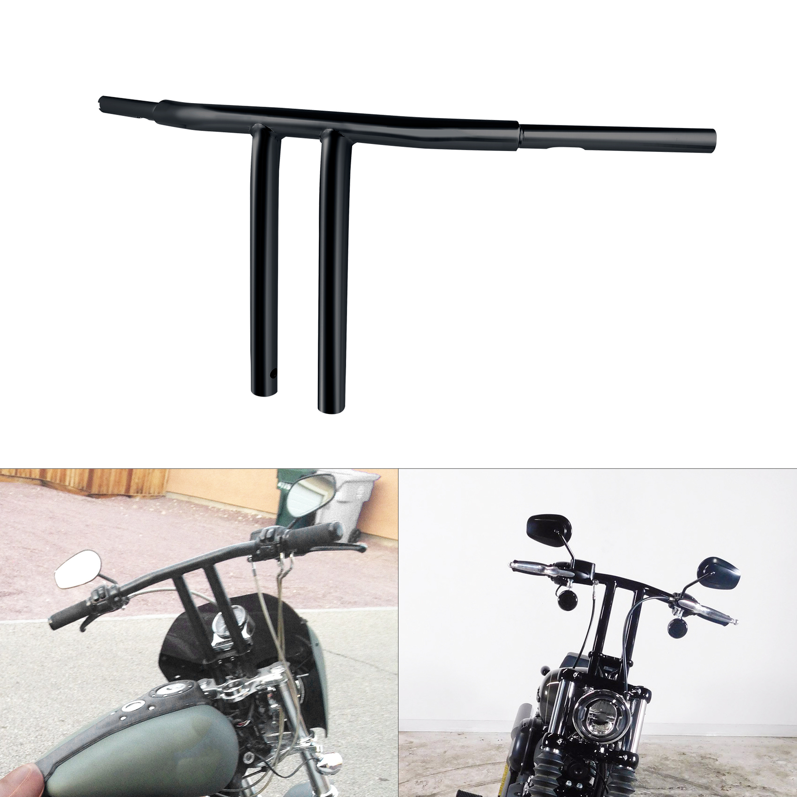 6/8/10/12/14″ Rise 1-1/4″T-Bar Handlebars Fits For Harley Softail Chopper Custom