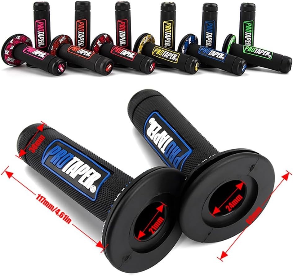 Ergonomic 7/8” Motorcycle Handle Grips – Non-Slip Silicone for ATV & Dirt Bike