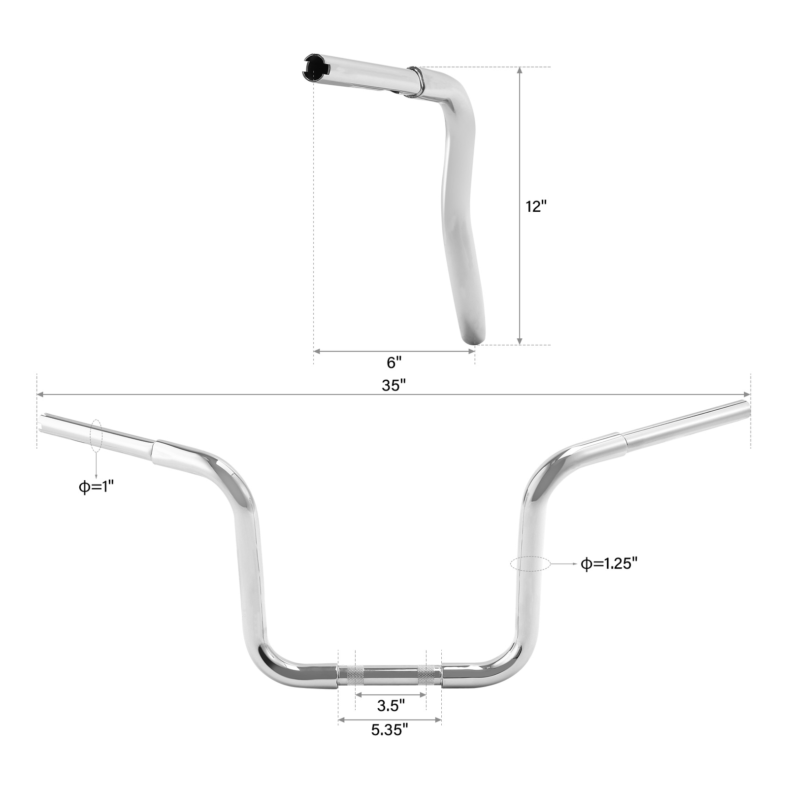 12/14/16/18” Rise Ape Hangers Handlebars Fit For Harley Softail Dyna Sportster