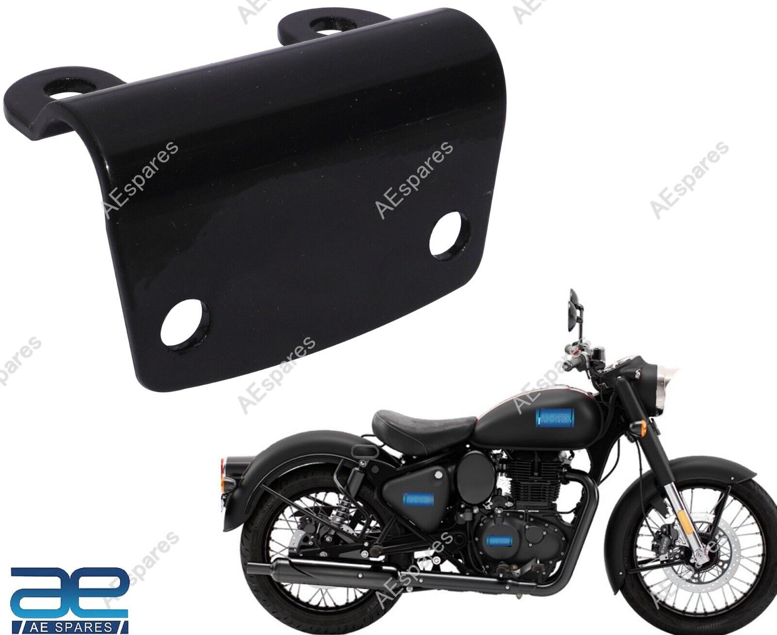 Handle Bar Clip Clamp Black For Royal Enfield New Classic Reborn 350cc @RE