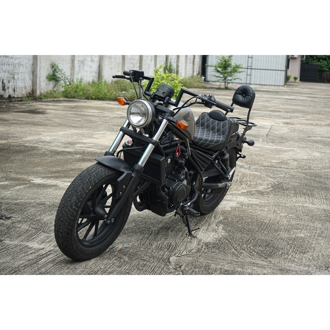 BLACK HANDLEBAR HANDLE BAR MOTORCYCLE DRAG FOR HONDA REBEL CMX 300 500 2017-25