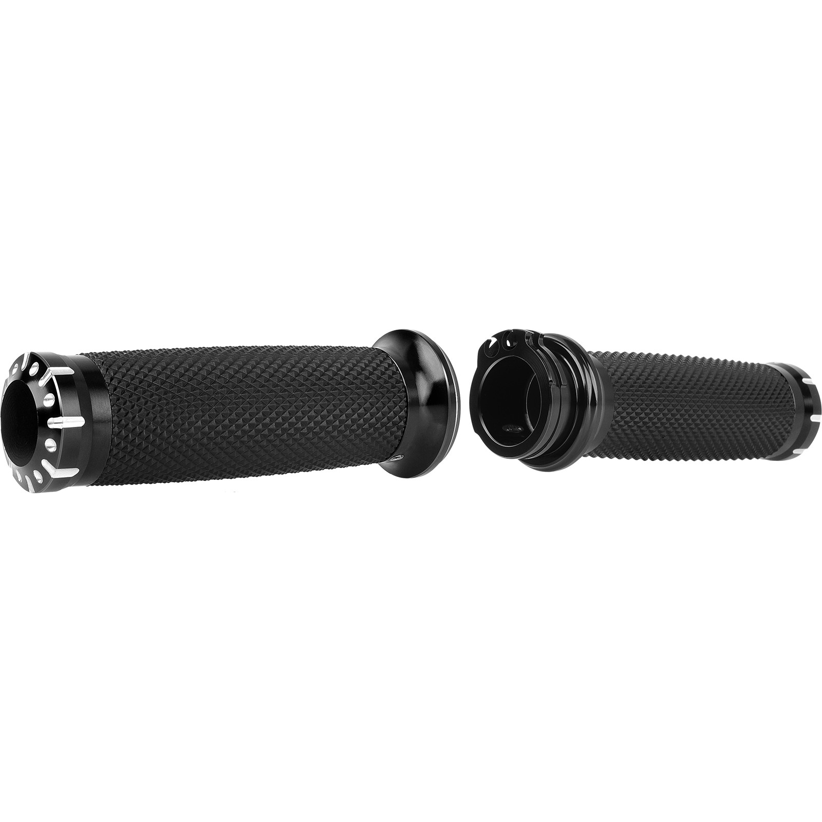 1″ Handlebar Hand Grips w/Switches Controls Housing Harness Black For Harley