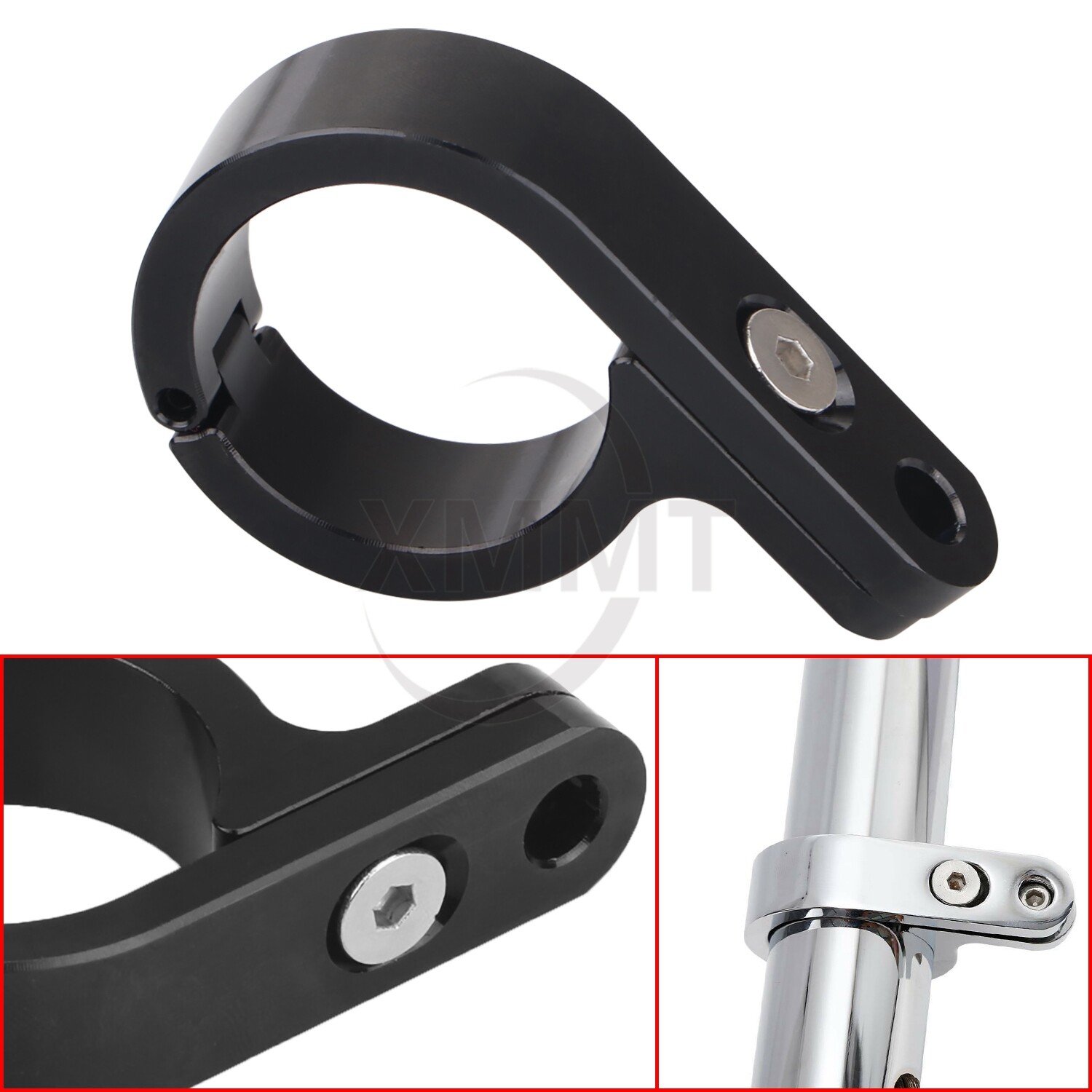 1.25″ Handlebar Mount Clamp For Harley Sportster 1200 883 Street Glide Softail