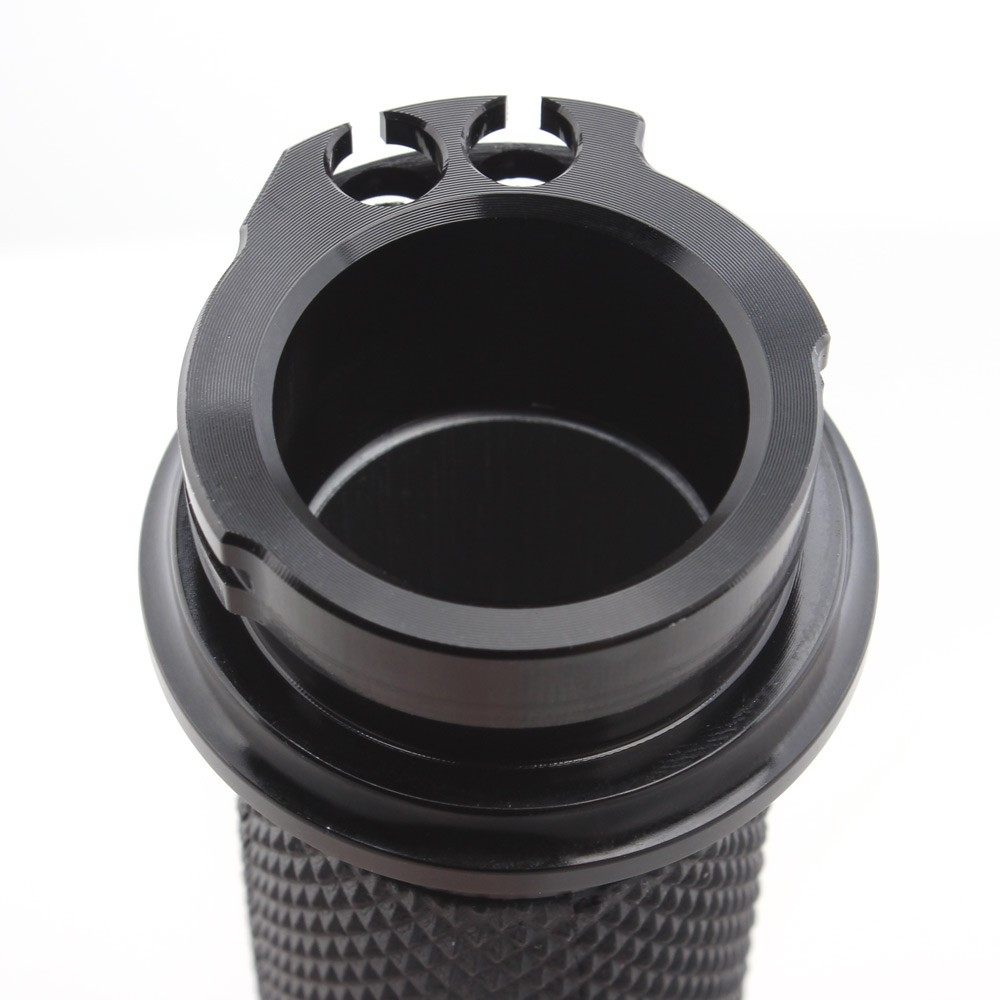 Black Hand Grips For Harley Glide Softail Sportster Breakout Cross Bones 1″ Bars