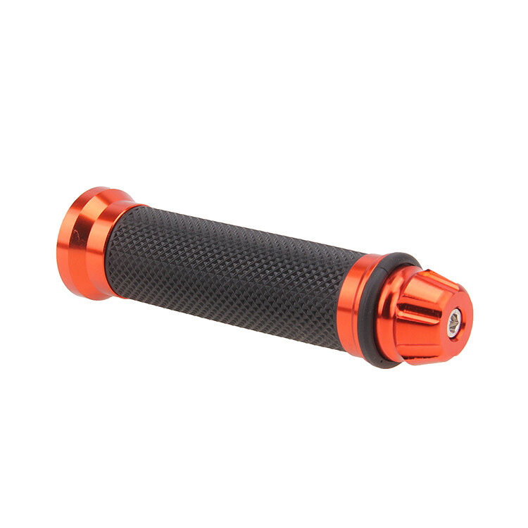 2pcs 7/8″ 22mm Orange Motorcycle Handlebar Grips Rubber None-Slip For Honda