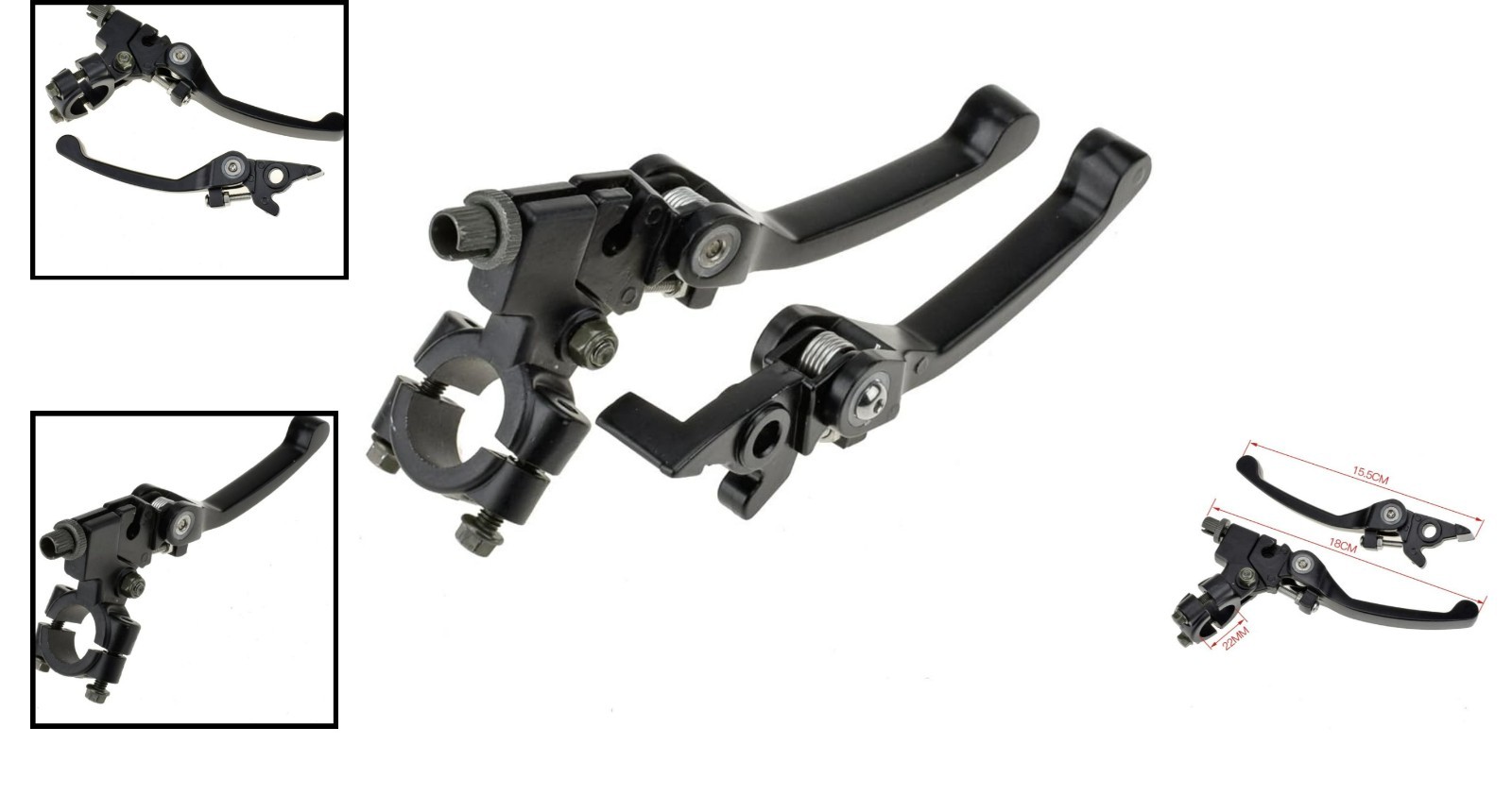 Durable Aluminum Black Chrome Clutch Brake Lever – Fits 110cc to 150cc Bikes