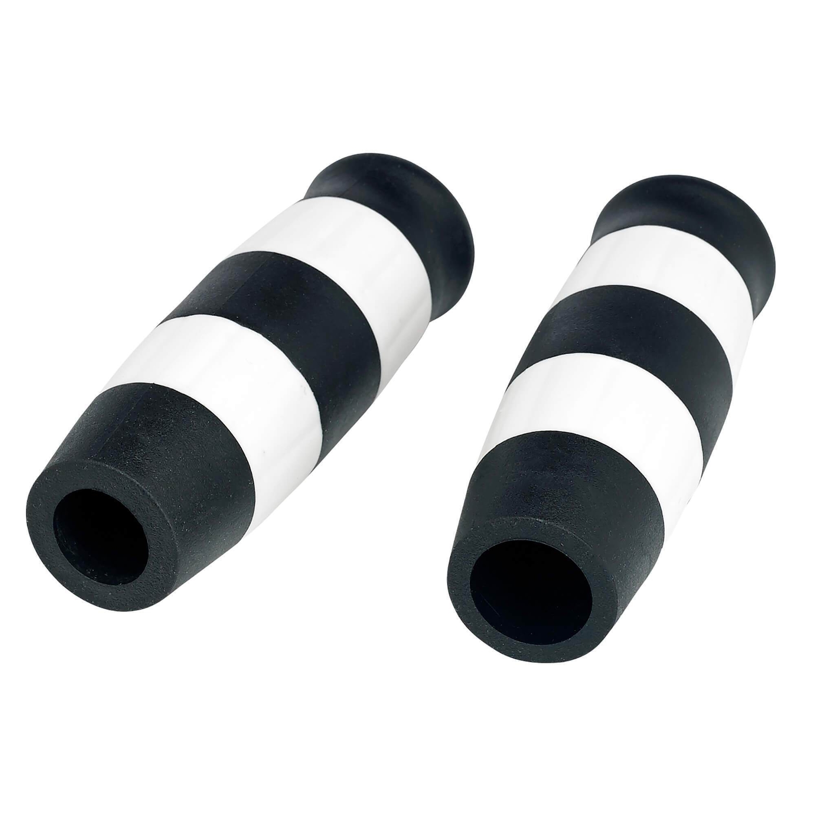 Lowbrow Customs Flying Monkey Grips – Black and White Stripes – 7/8