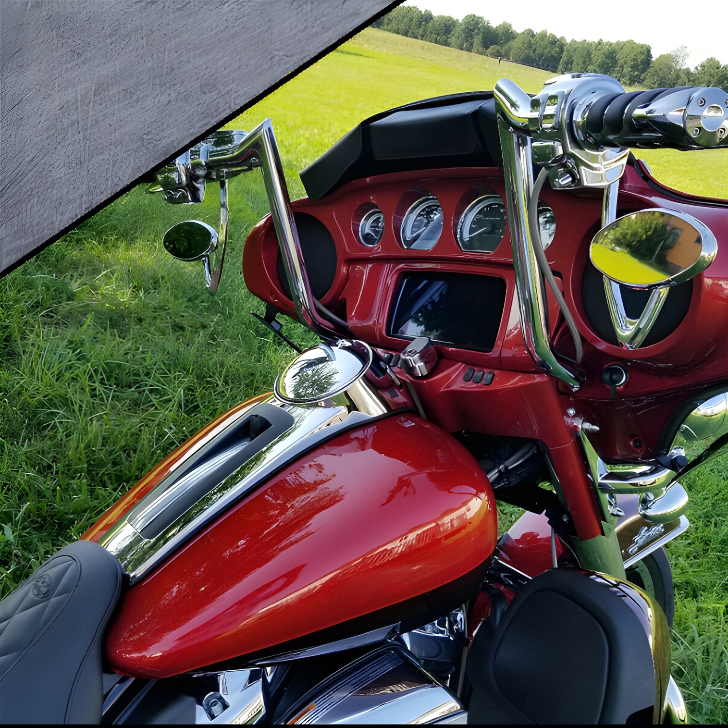 1-1/4” PRE-WIRED Ape Hanger Handlebar For Harley Electra Glide Ultra Classic US