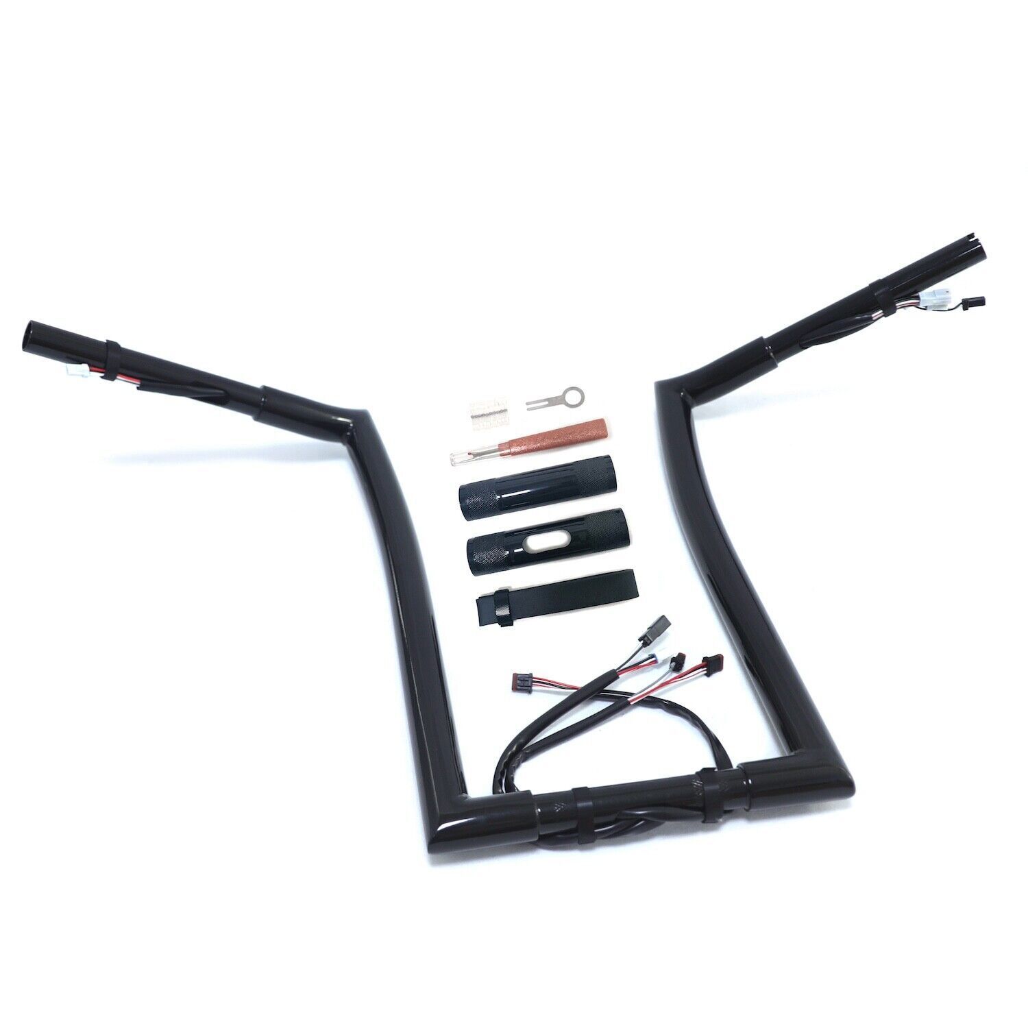 Prewired Road King 1.25″ HandleBar for Harley FLHR(C) 2016-2023 Rise 12″ 14″ 16″