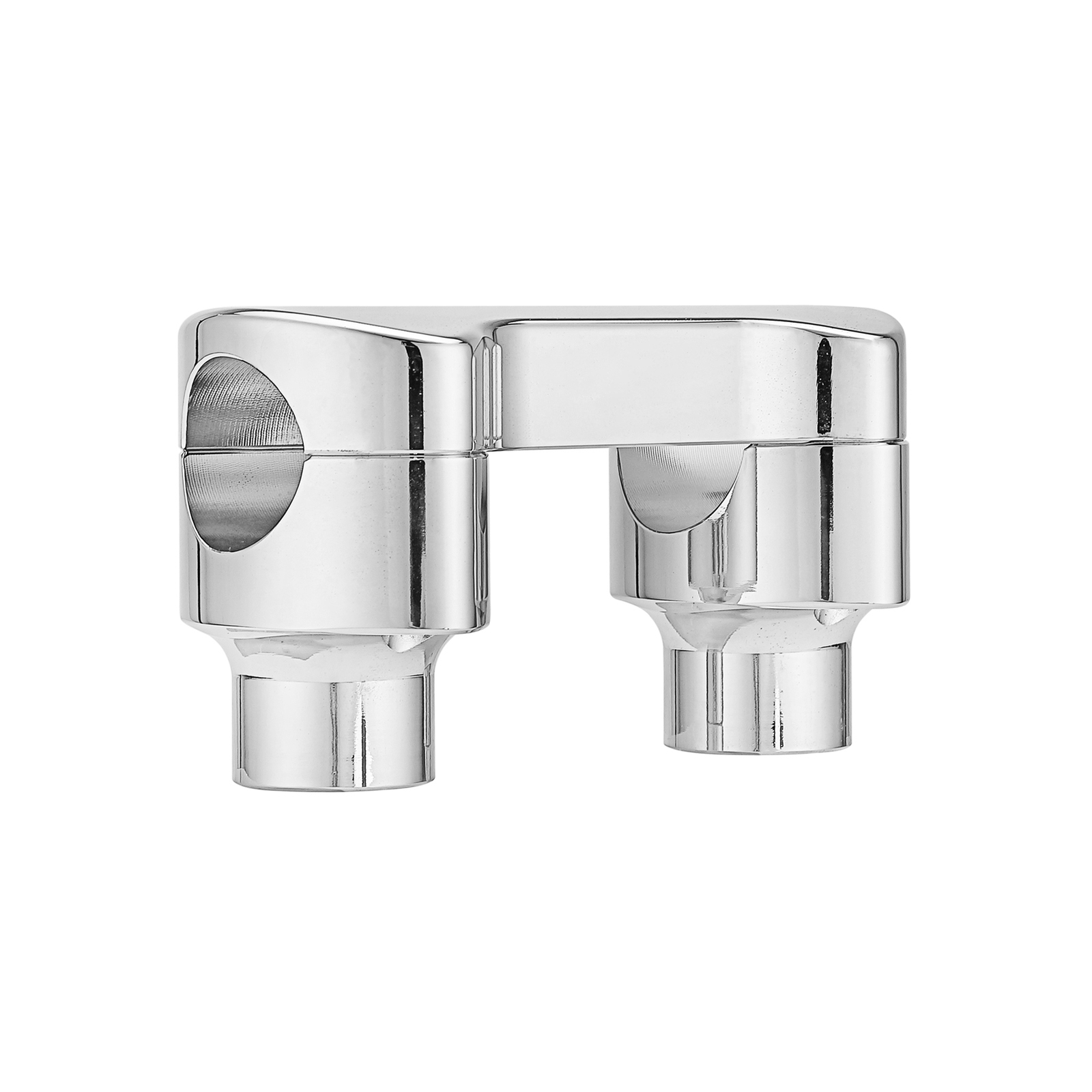 1.25” Clamp CNC billet 6061 Chrome 2” Handlebar Risers For Harley Dyna Softail