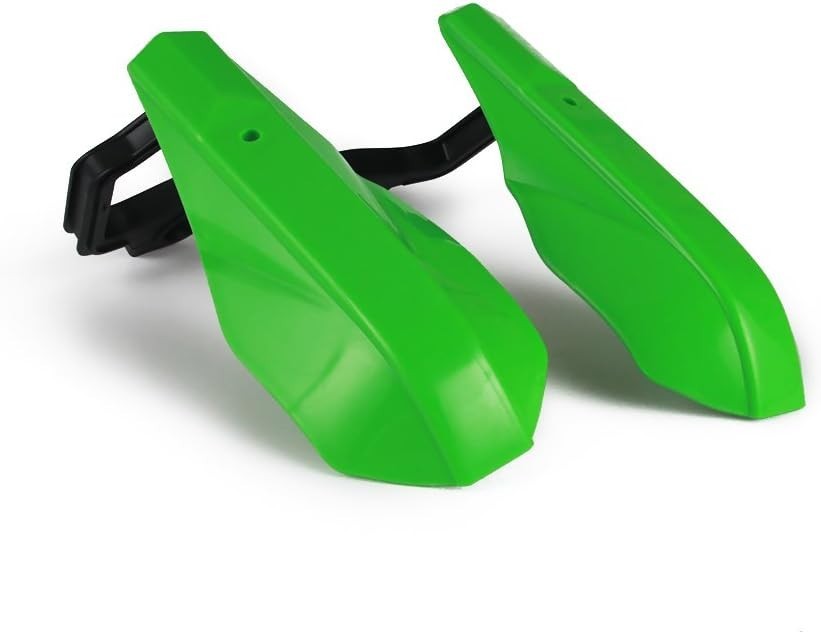 Ergonomic Motorcycle Handguards – Green Powder-Coated Protection for Dirt Bikes