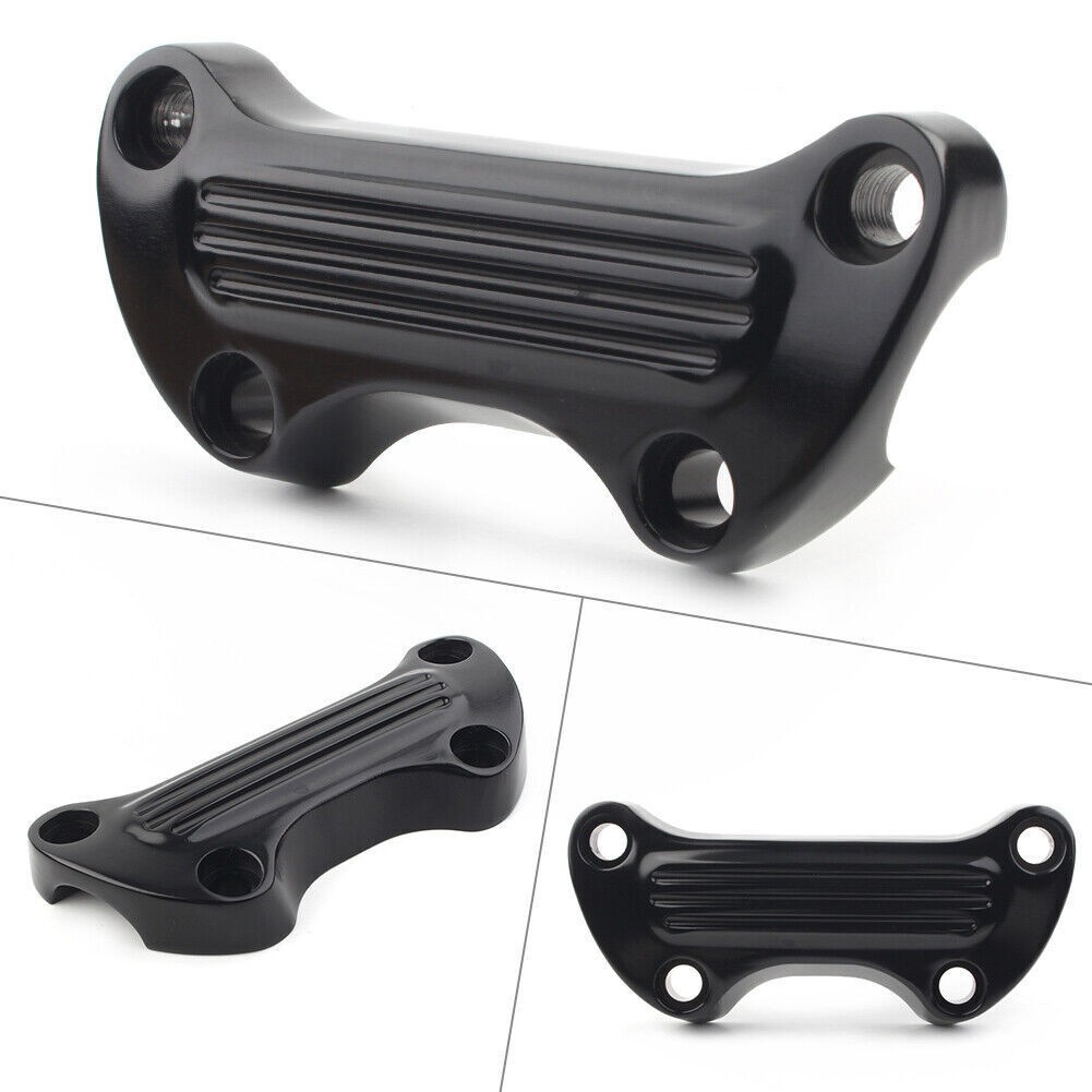1″ Handlebar Riser Top Clamp Cover Fit Harley Sportster Softail Dyna 3 Colors