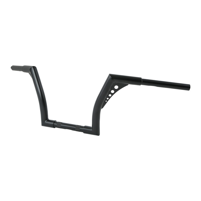 10″ Rise 1 1/4″ Handlebar Ape Hanger Bar Fit For Harley Softail Sportster Black