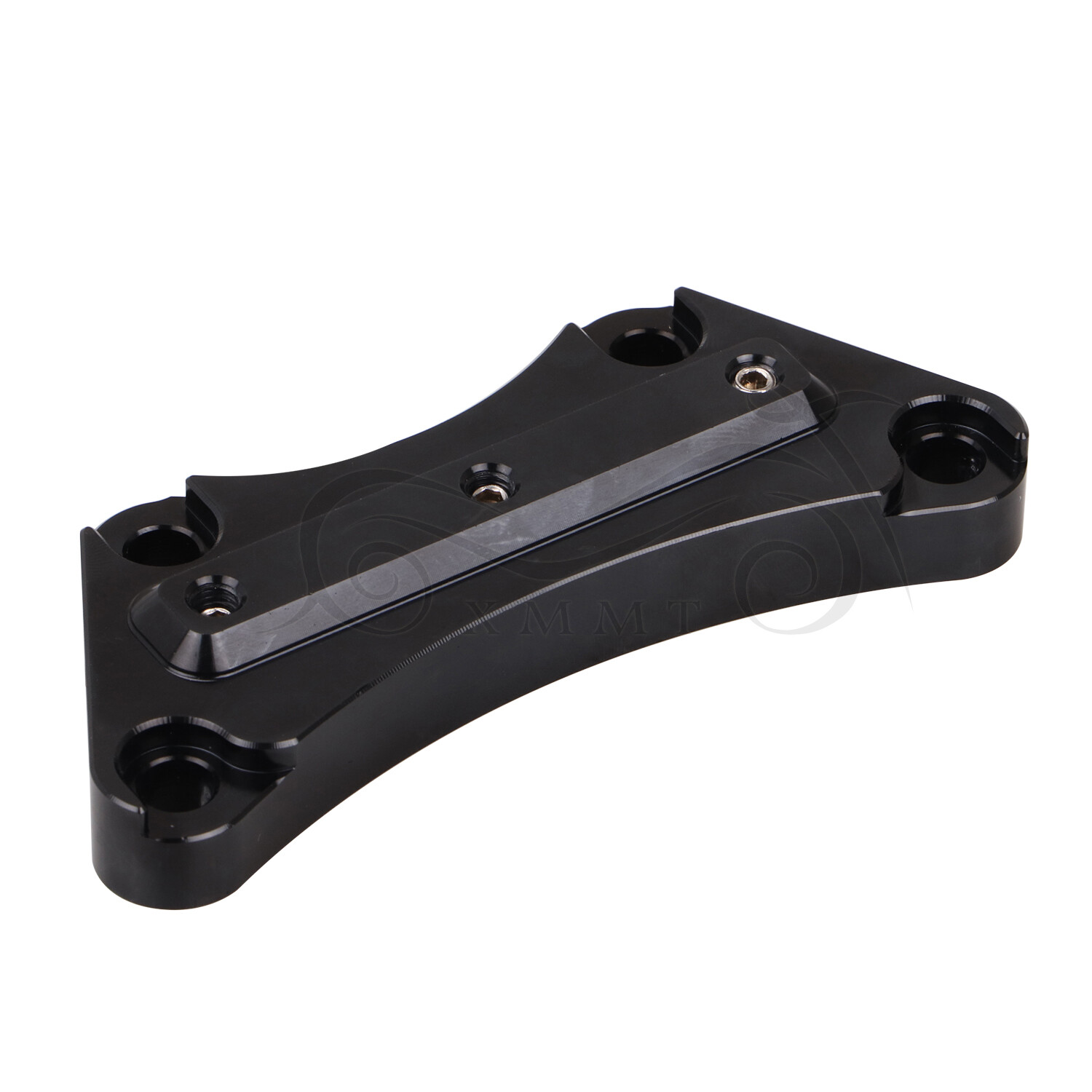 Black CNC Billet Aluminum Handlebar Riser Top Clamp For Harley Touring 1997-2019