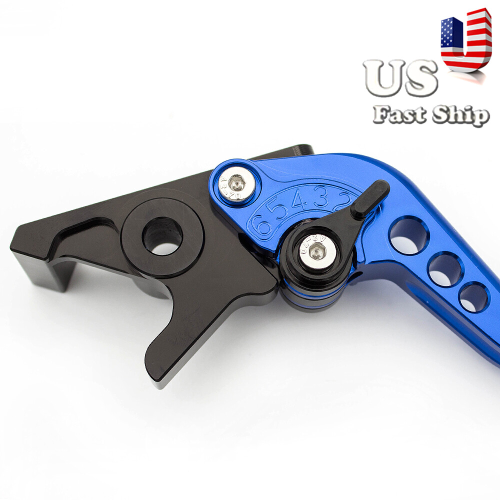 CNC Blue Brake Clutch Levers For Yamaha YFZ450 YFZ450R 2008-2015 2016 2017 2018