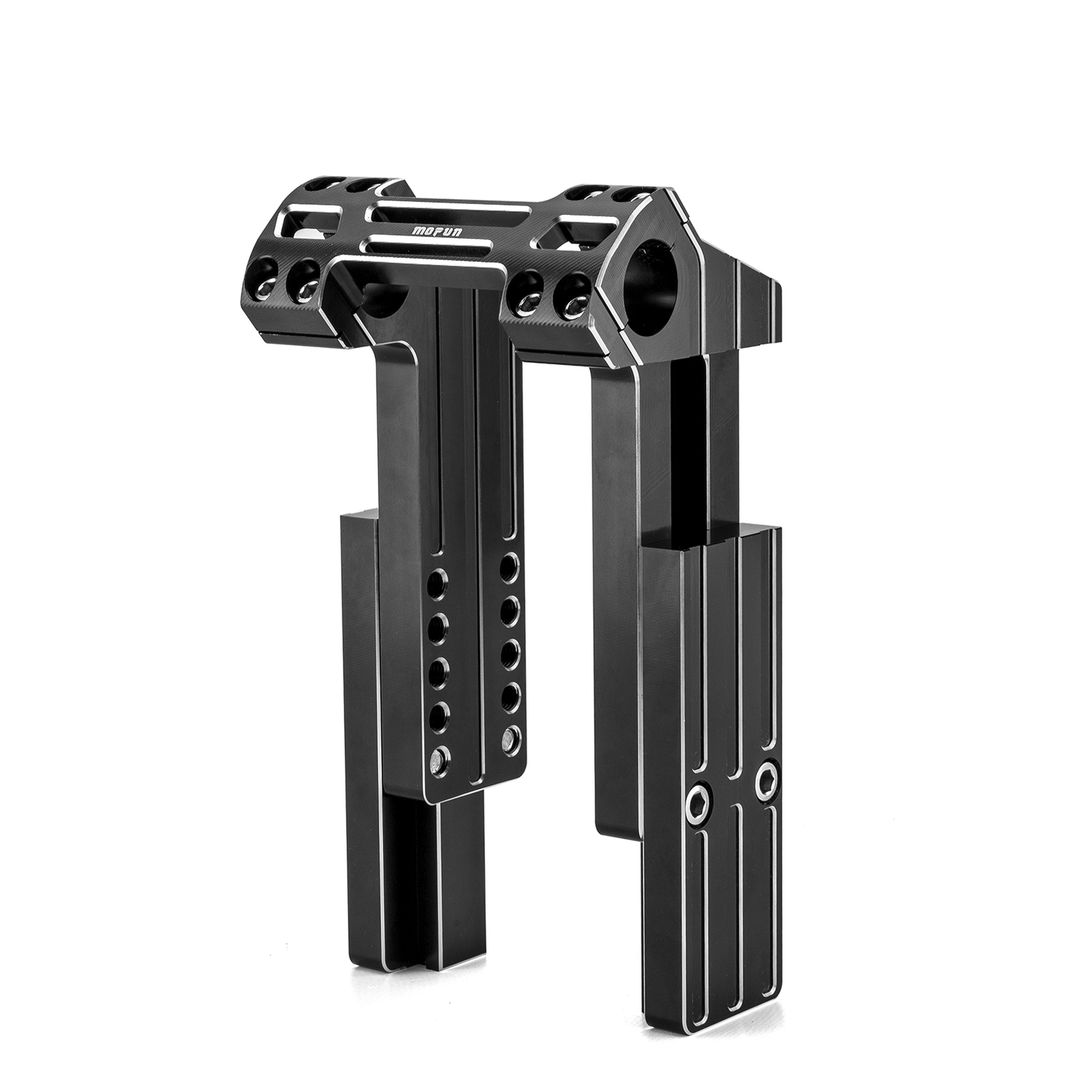 Black 6″ 8″ Adjustable Handlebar Risers For Harley Dyna Fat Bob Street Bob FXDL