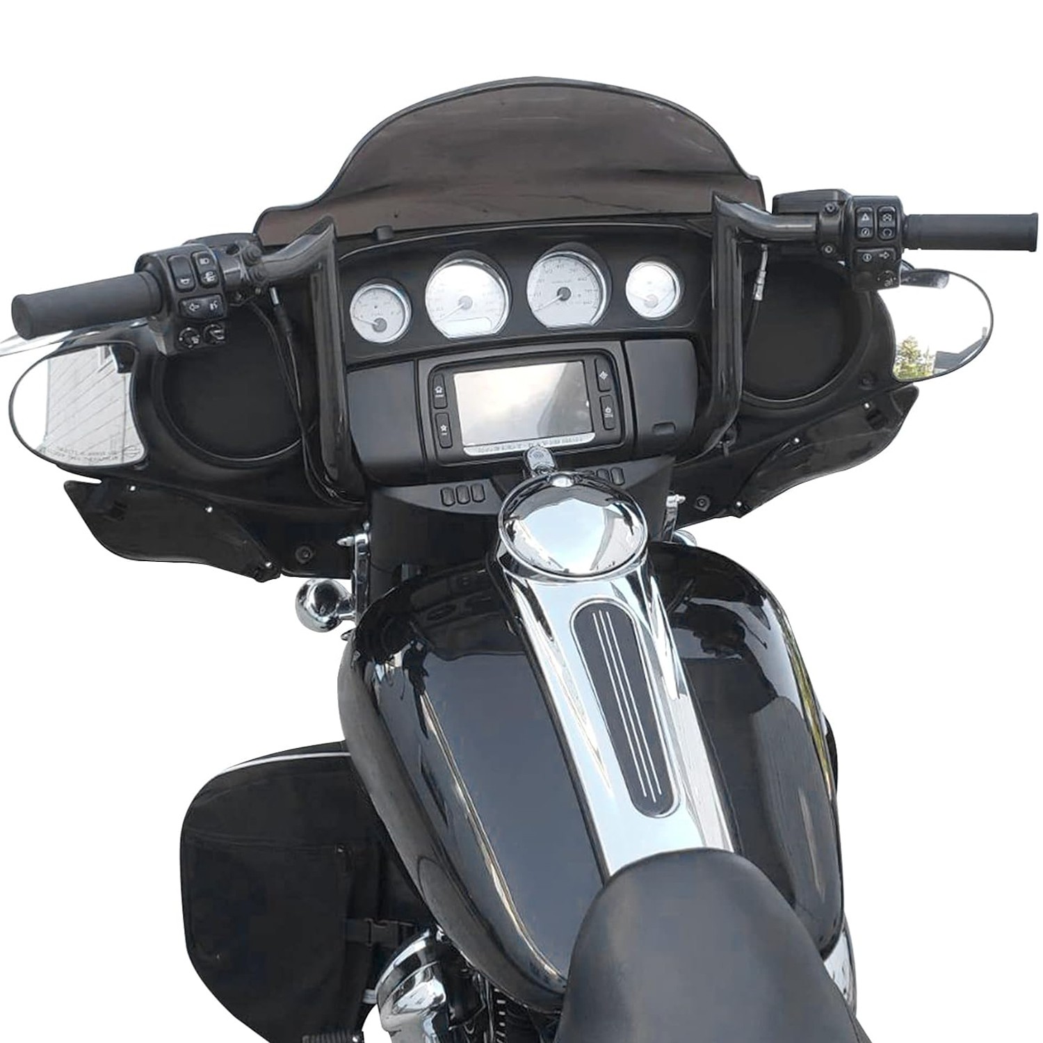 Bar 10″ 12″ 14″ Meathook Ape Hanger Handlebar For Harley Electra Street Glide