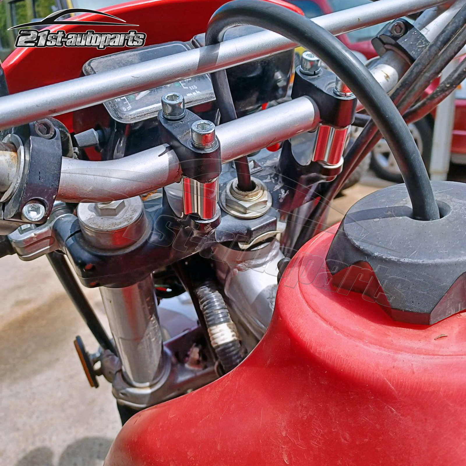 CNC Chrome Handlebar 7/8” 30mm Riser Kit Fit Universal Motorcycle ATV Dirt Bike