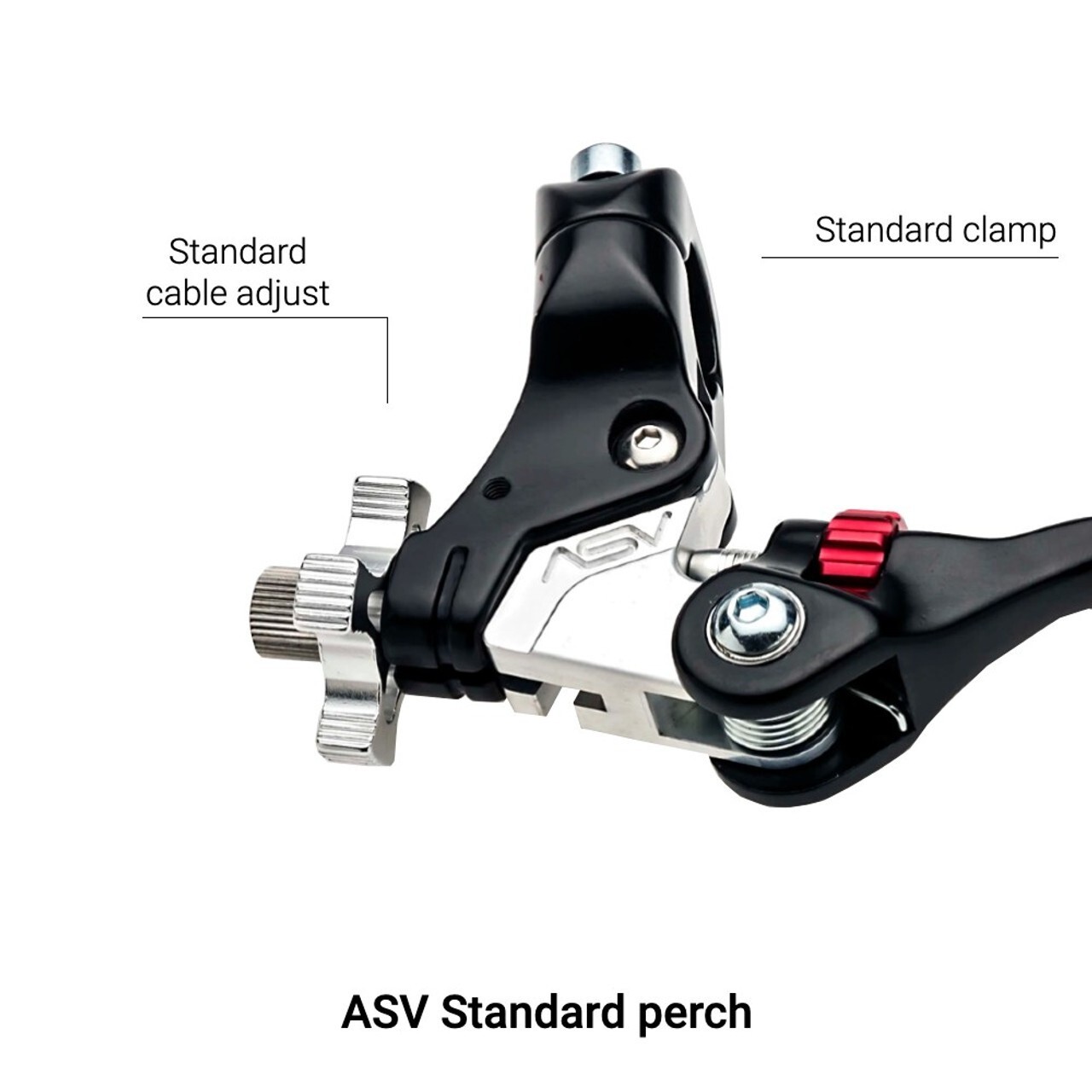 ASV F4 Lever Set Black Short Kawasaki KX112 2022 2023 2024 Brake & Clutch