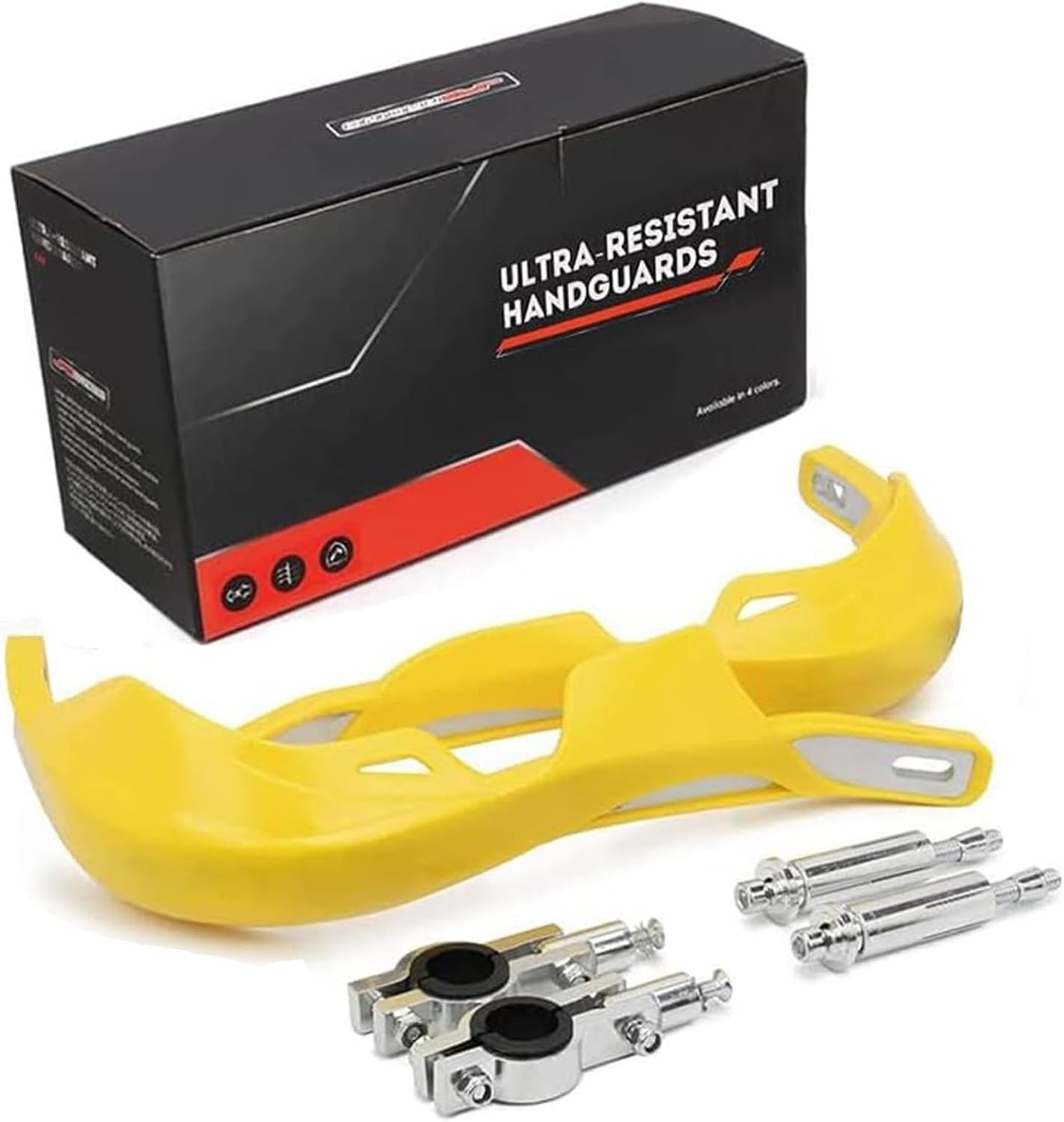 Universal Dirt Bike Hand Guards – Durable 6061 Aluminum & PP Plastic – Yellow