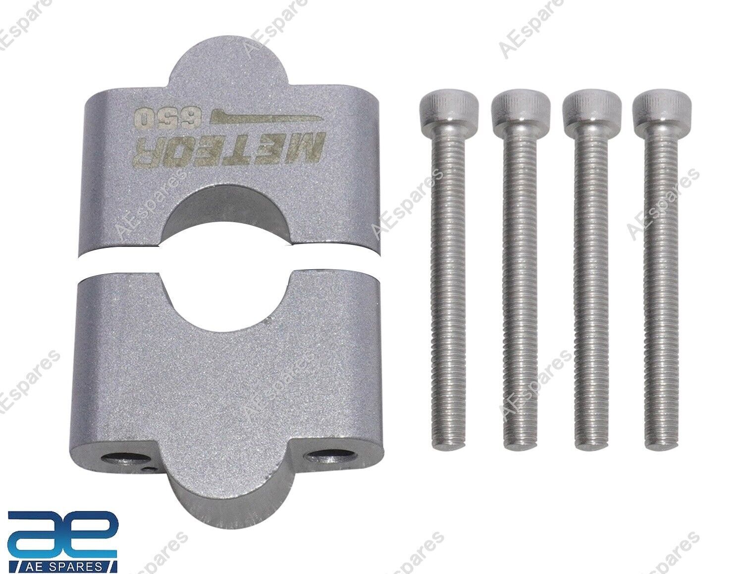 Handle Bar Riser Silver Fits For Royal Enfield Super Meteor 650 @RE