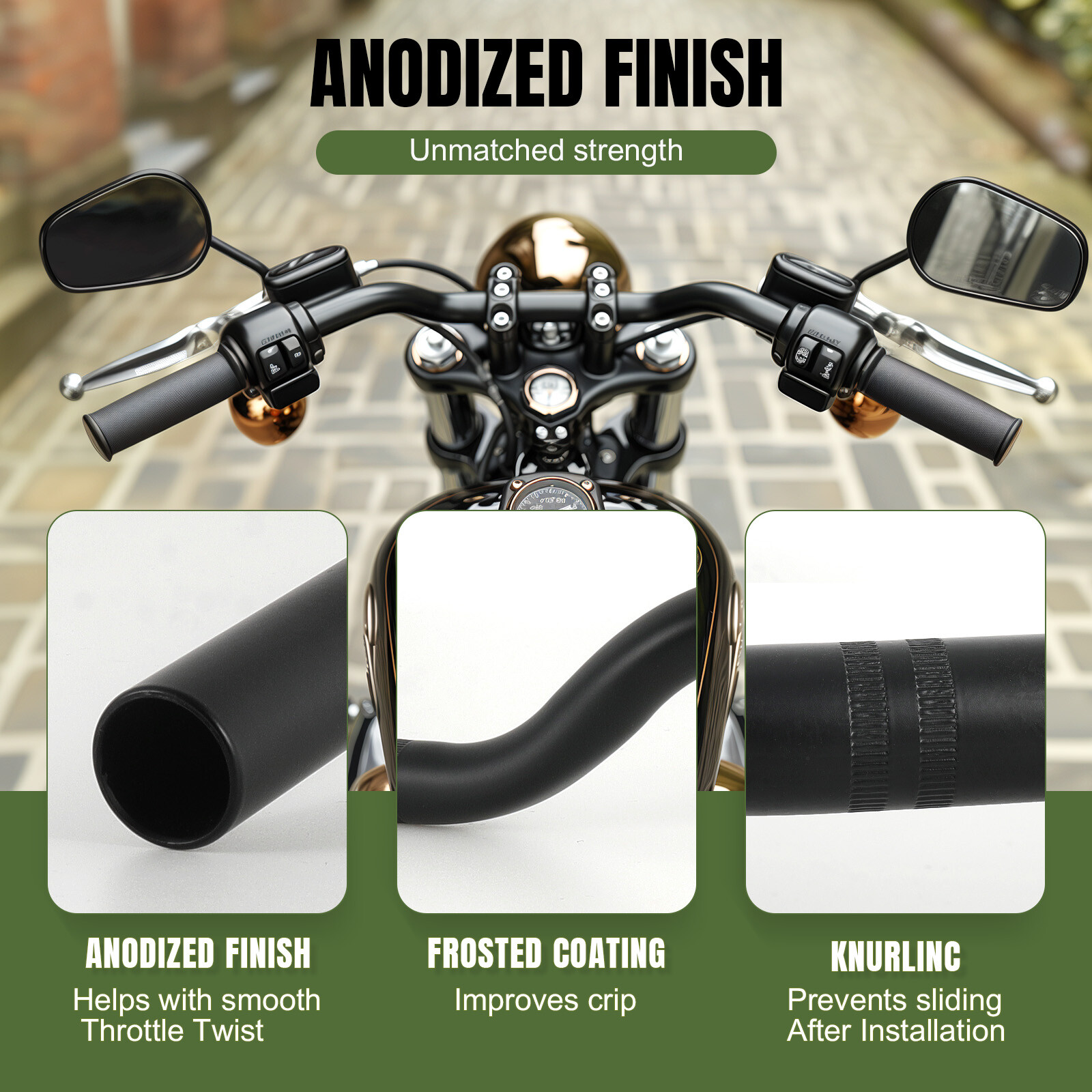 For Yamaha FZ1 FZ6 FZ-09 FZ-07 FZ600 FZ700 FZ750 Handlebar 7/8″ 22mm Handle Bars