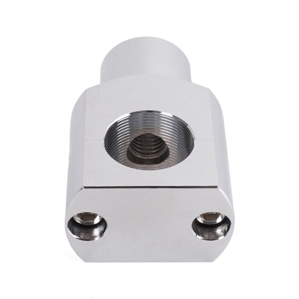Silver 1″ Motorcycle Handlebar Riser Clamp Mount For Harley Dyna Touring Softail