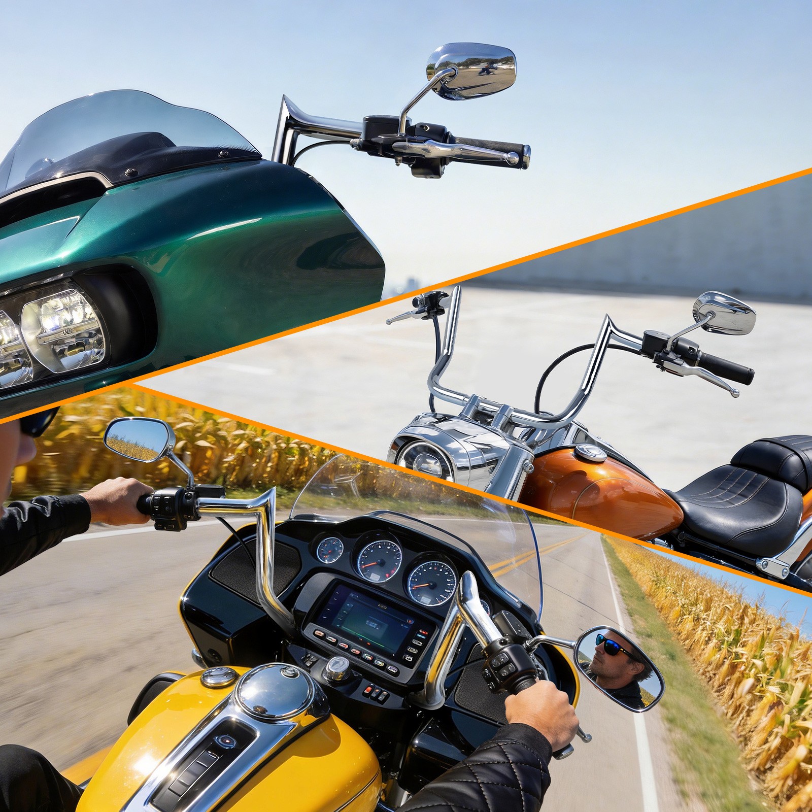 14″ 12” Meathook Pre-Wired Handlebar For Harley Ultra Limited Street Glide 14+